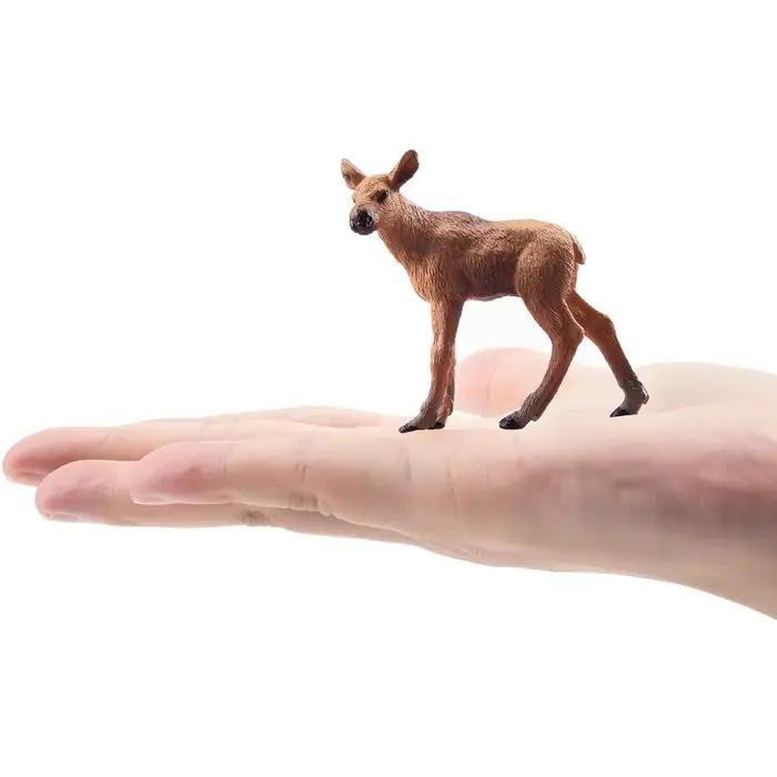 Toymany Simulation alce veau faune modèle Animal jouet Mini Figurines poupées Action