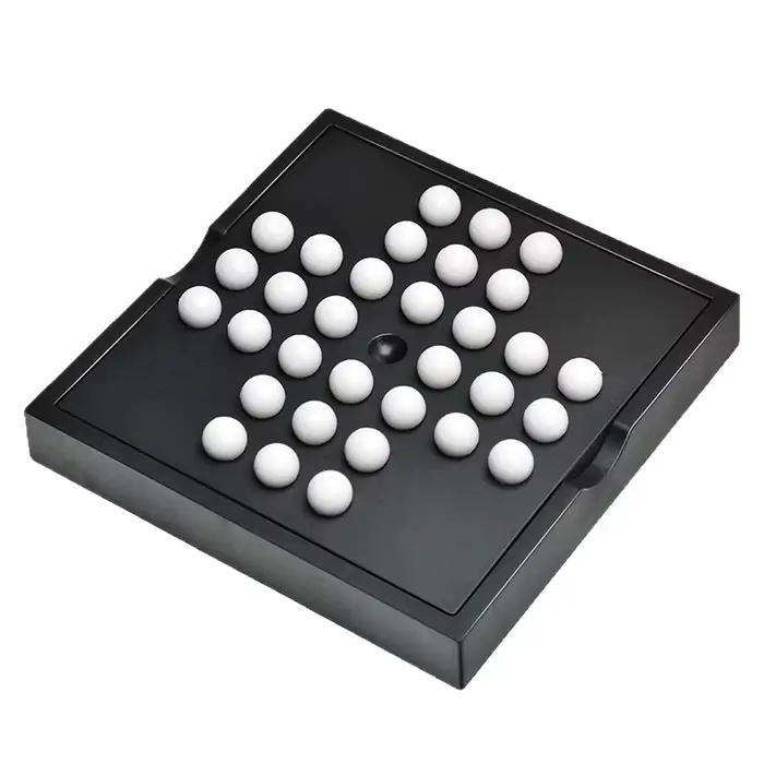 Jeu de société classique de solitaire à pions pour un joueur, stratégie pour adultes et familles, divertissement en voyage, défi de puzzle mental