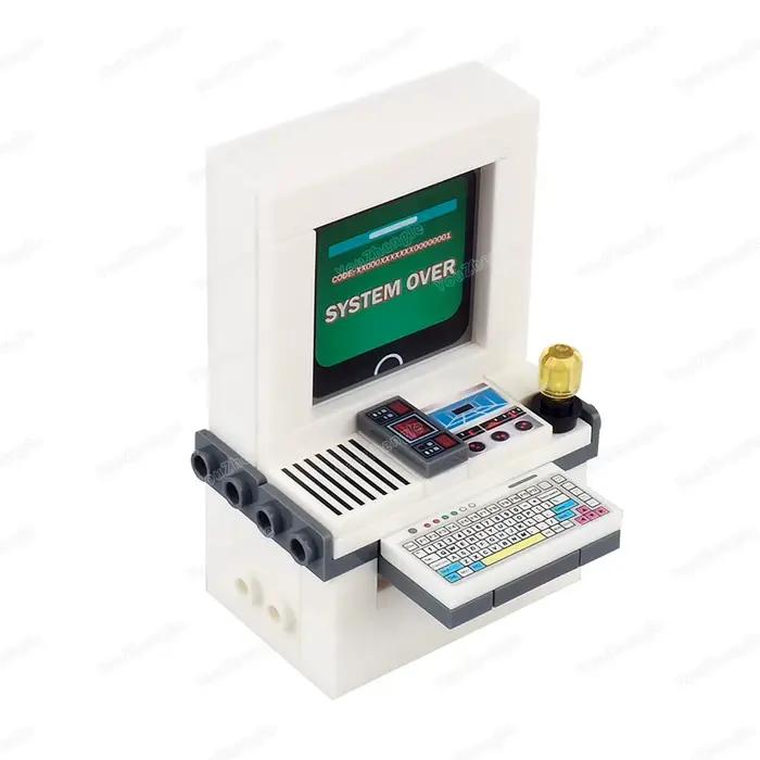 Modèle de terminal informatique à assembler en blocs MOC