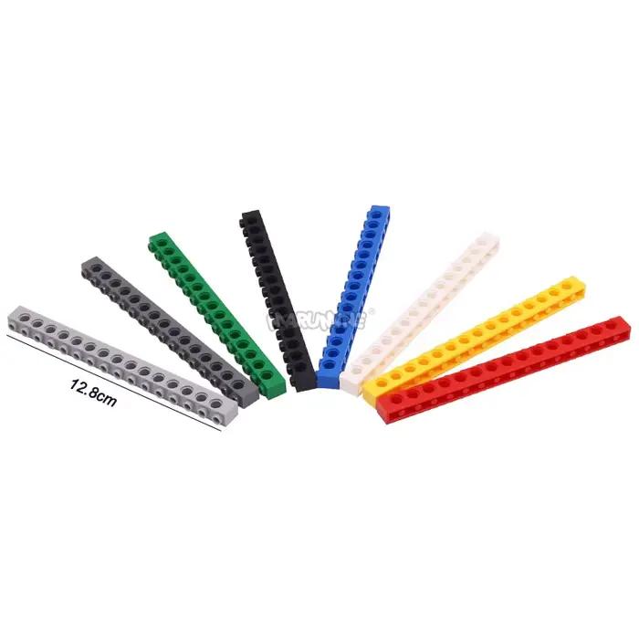 MARUMINE 3703 briques 1x16 bielle épaisse avec trous pièces MOC Construction robotique mécatronique accessoires 10