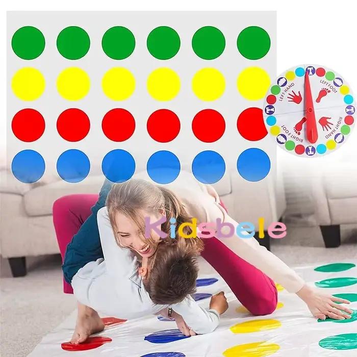 Twister Game-Polymère de jeu d'intérieur et d'extérieur