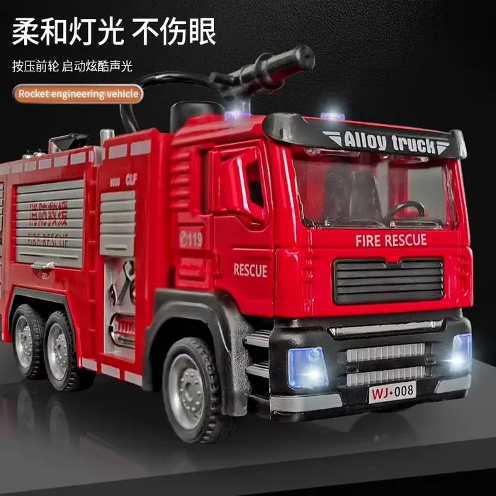 Modèle de voiture de pompiers 1/32 avec son et lumière