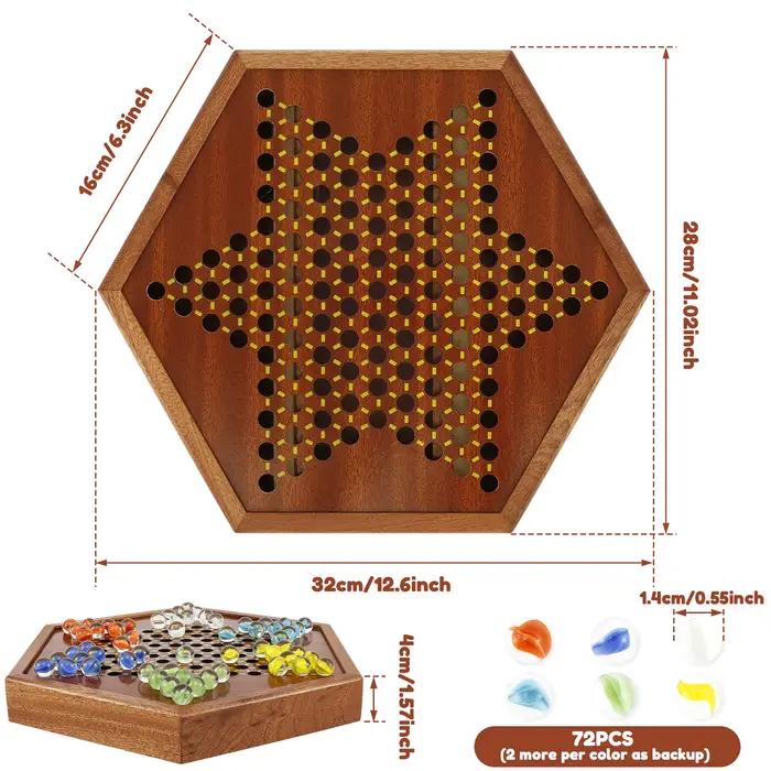 IkFun-Jeu de dames chinoises en bois