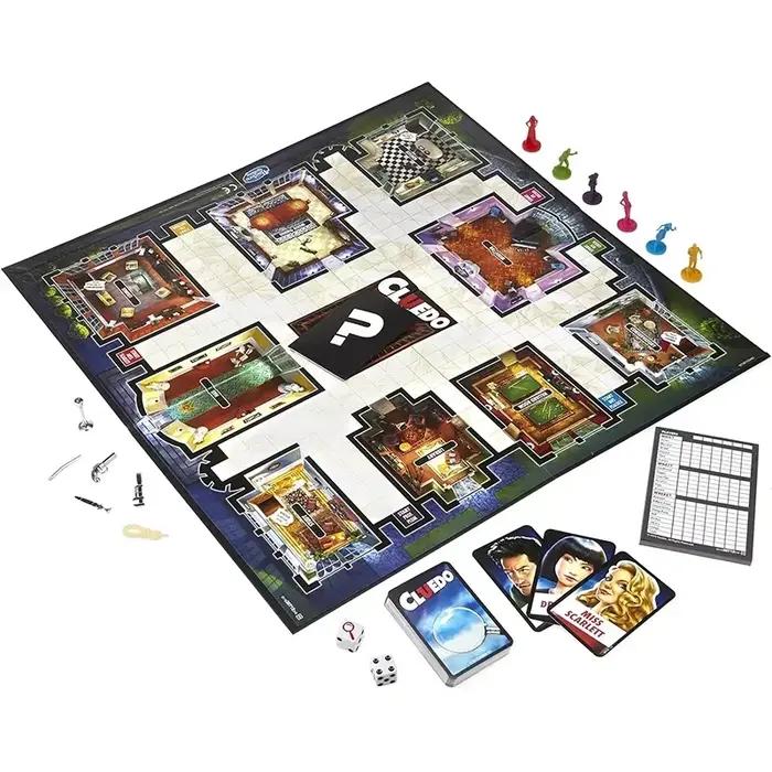 Jeu de société classique Cluedo avec cartes et plateau de jeu pour le plaisir en famille