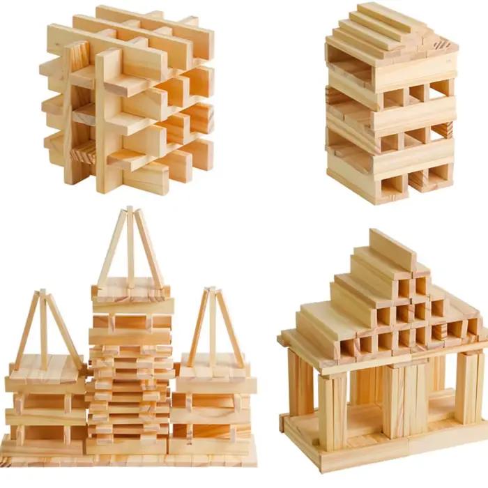 100 copeaux en bois, utilisés pour la construction de blocs