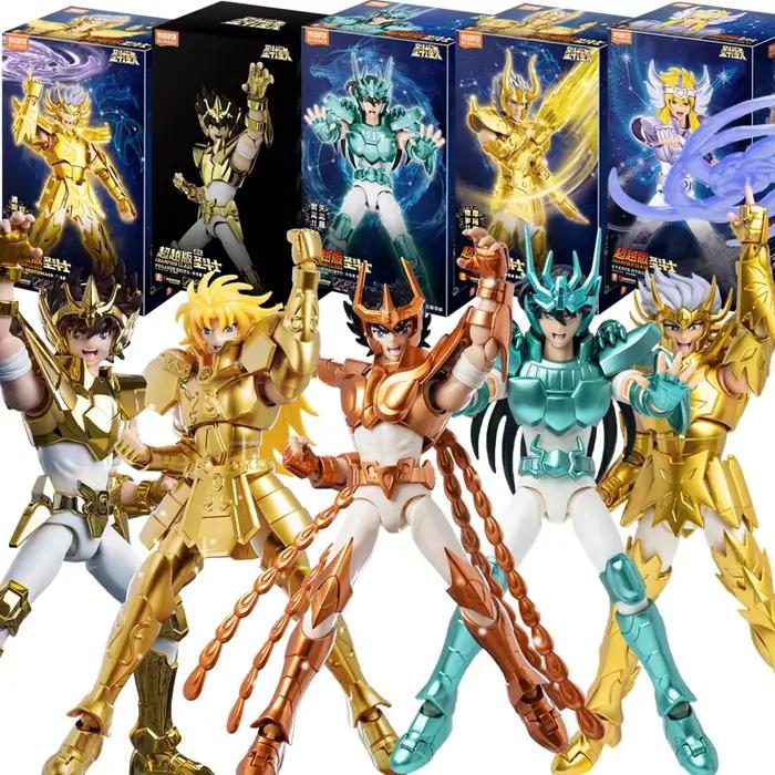 BLOKEES Original Gold Saint Seiya Gemini SAGA Phoenix Ikki Draco Pegasus CHAMPION CLASS Figurine d'action Modèle à assembler Jouets Cadeau