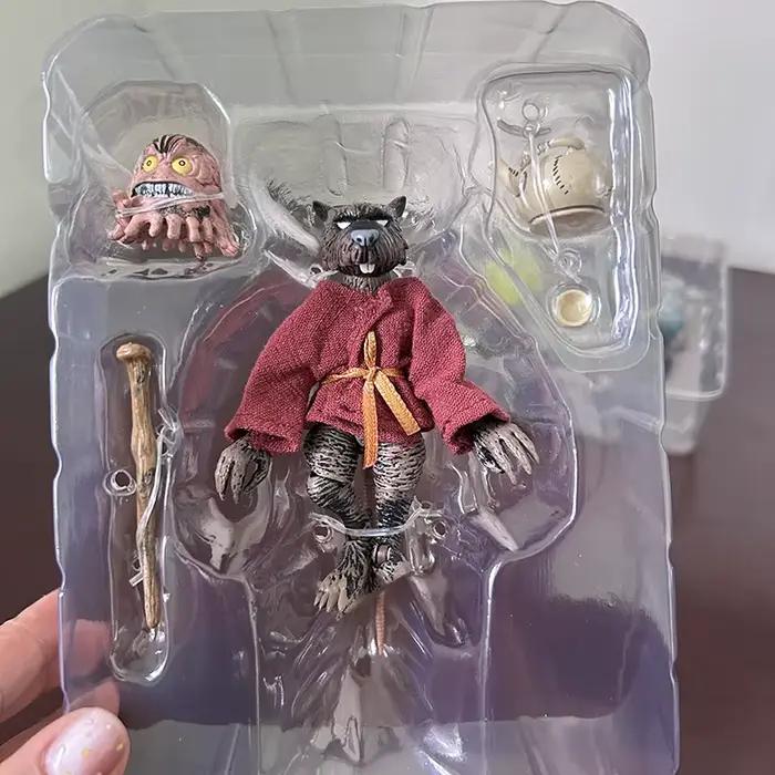 Figurine d'anime Splinter Master, figurine d'action portable, jouets, décoration de chambre, collection, cadeau d'anniversaire pour enfants