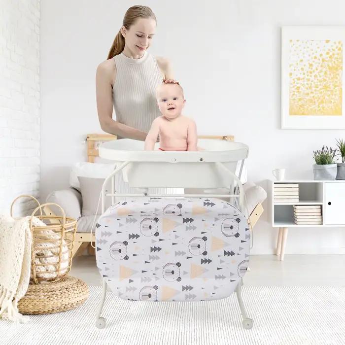 Table à langer pliante 4 en 1 avec baignoire