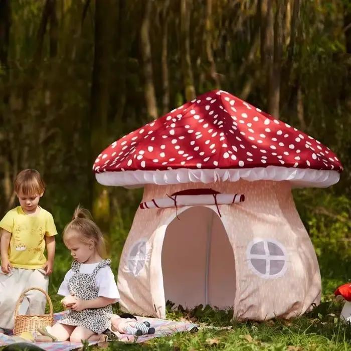 Tente pour enfants en forme de cabane en forme de champignon