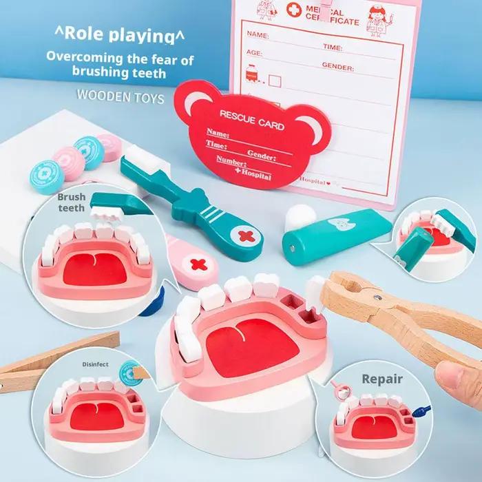 Jeu de simulation de dentiste : kit de soins dentaires