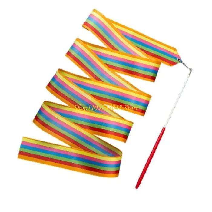 Rubans de danse colorés pour gymnastique rythmique occasionnelle et compétitive avec conception ergonomique et matériaux de qualité pour tous les âges et niveaux de compétence