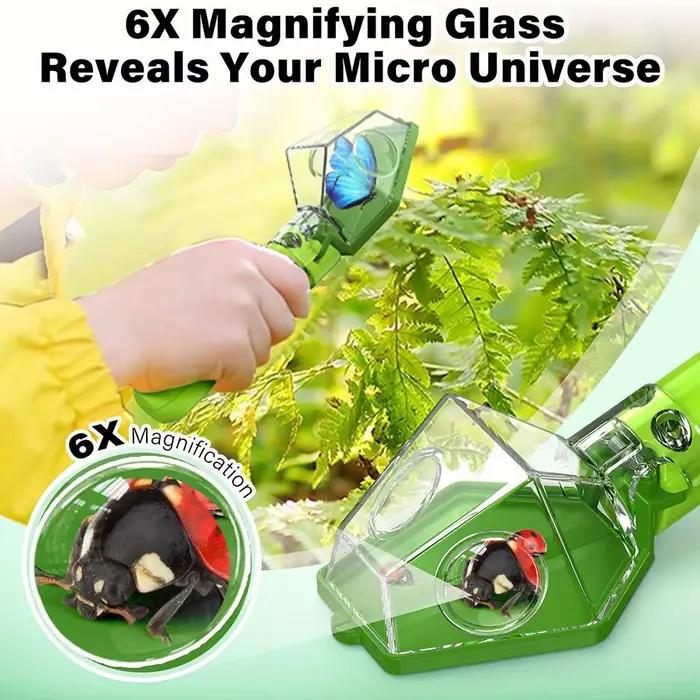 Attrape-insectes et microscope d'observation écologique 6X