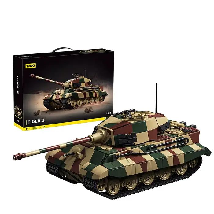 Ensemble de blocs de construction créatifs Tiger King Tank