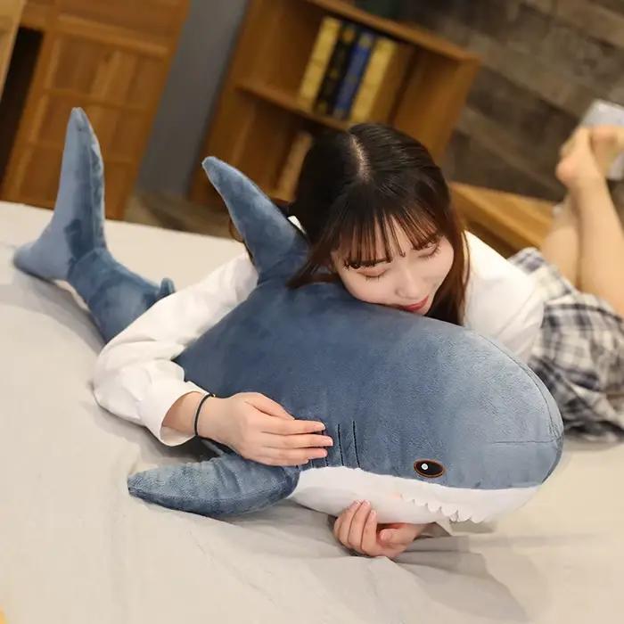 Jouet en peluche requin mignon 45/60/80cm