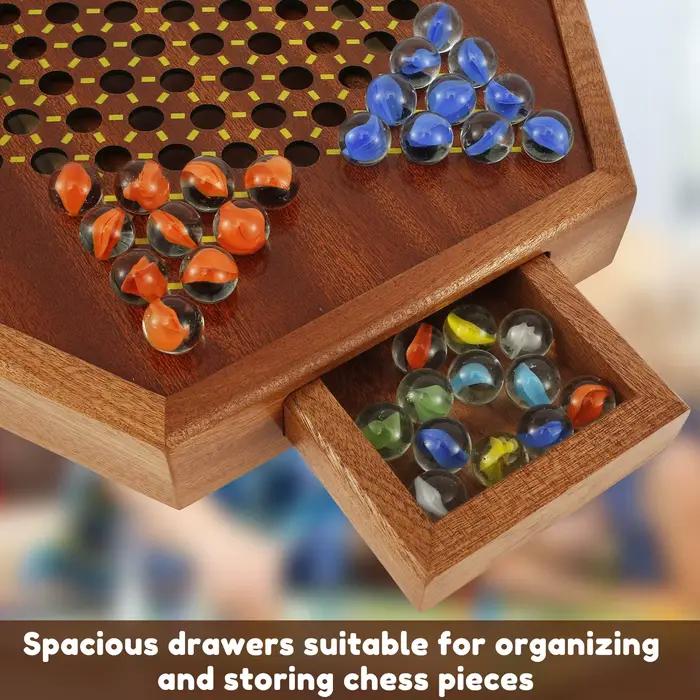 IkFun-Jeu de dames chinoises en bois