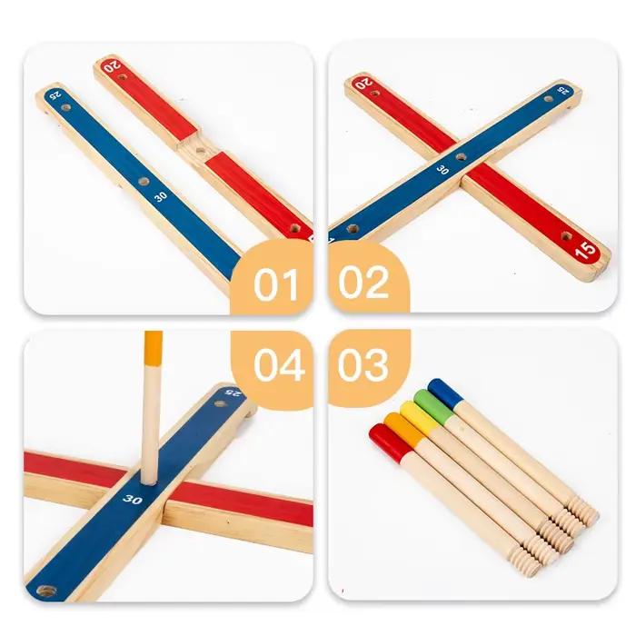 Jeu de anneaux en bois - Activité de groupe