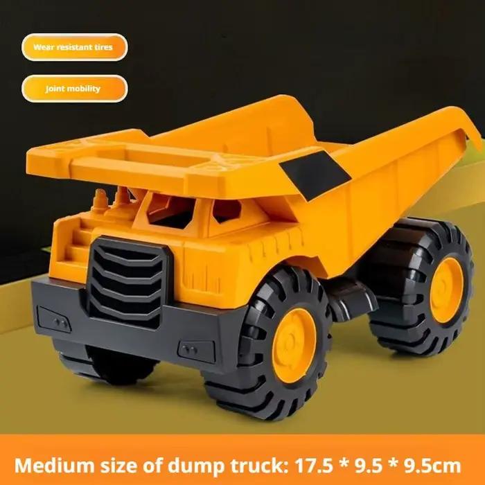 Ensemble de jouets de véhicules de chantier : Modèles d'excavatrice et de camion-benne