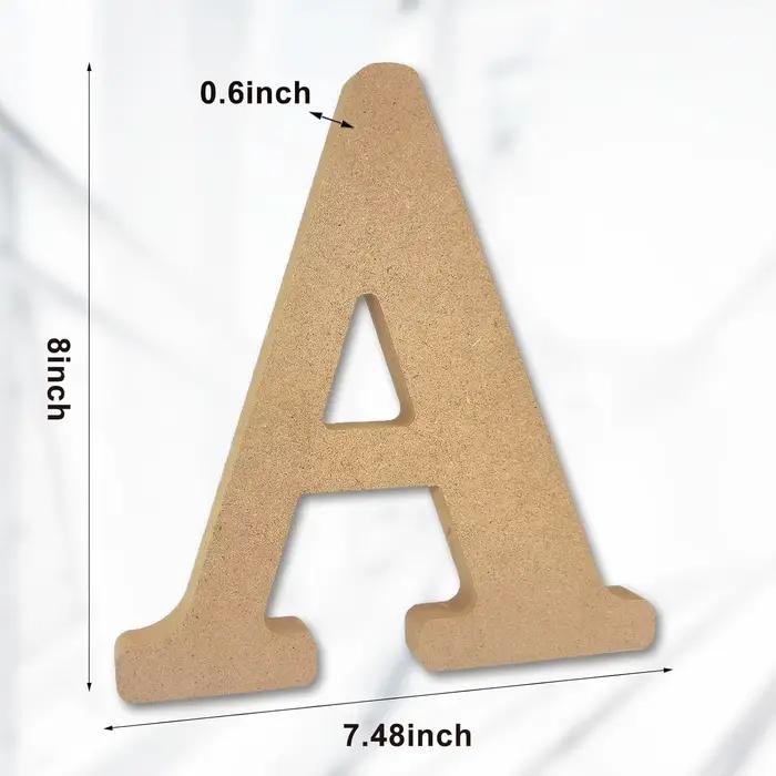 Lettres en bois designables de 8 pouces