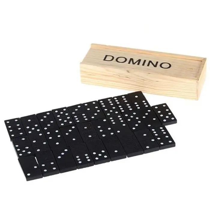 28 pièces/ensemble jeux de société dominos en bois voyage jeu de Table drôle jouets