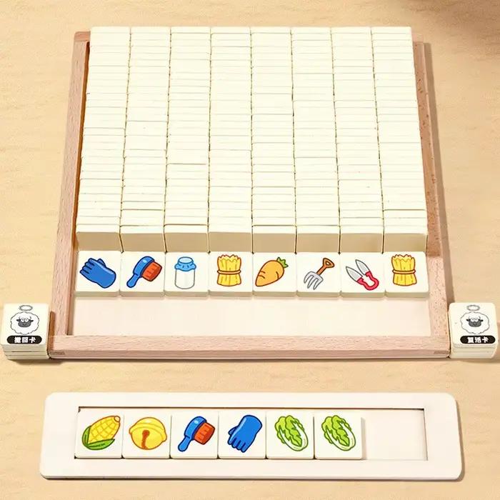 Jeu de société en bois La Moutonnette jeu de cartes multijoueur pour enfants et adultes entraînement à la réflexion et divertissement familial occasions spéciales anniversaire fête famille