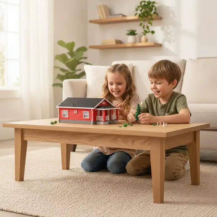 Modèle de maison avec porche, modèle de maison miniature à l'échelle 1:64, maison de poupée décorative DIY pour les amateurs, les dioramas et les présentoirs de table