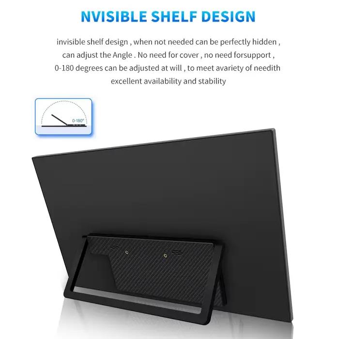 HGFRTEE moniteur de jeu Portable 18.5 pouces 1080P 16:09 120Hz 100% sRGB 300Cd/m2 écran de voyage pour MacBook ordinateur Portable consoles de jeux