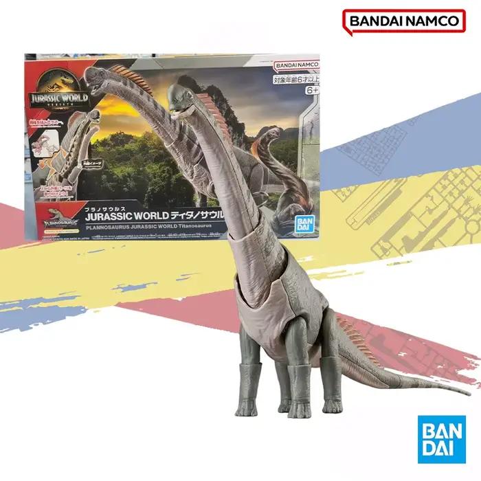 Bandai Original véritable en Stock PLANNOSAURUS JURASSIC WORLD Titanosaurus figure modèle d'assemblage ornements jouet collection cadeaux
