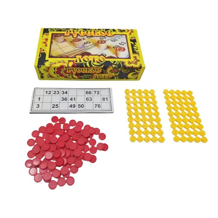 Jeu de cartes Russian Lotto interactif en russe pour familles et amis occasions spéciales cadeau de vacances