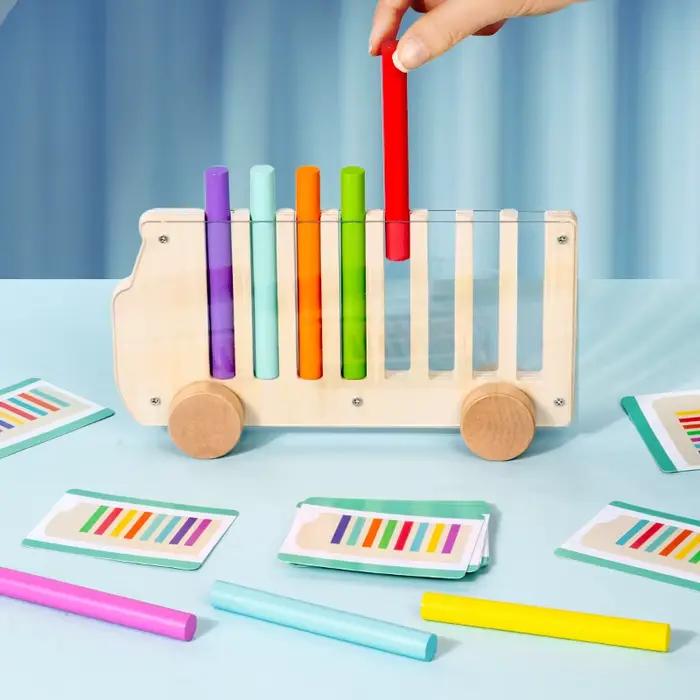 Jeu de tri des couleurs en bois
