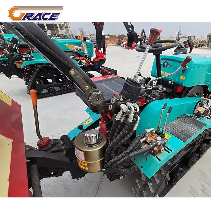 Nouveau tracteur chenillé 80 CV en promotion – Machine de construction hydraulique avec marteau et pince à griffes