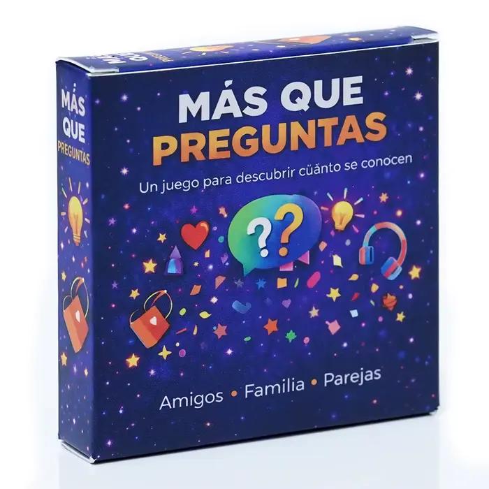 Español Mas Que Preguntas Jeu de cartes de questions pour amis