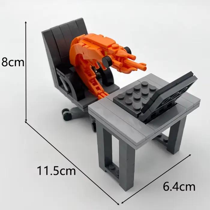 Kit de construction MOC : Figurines de crevettes à assembler – Jouet créatif de parodie pour garçons et filles
