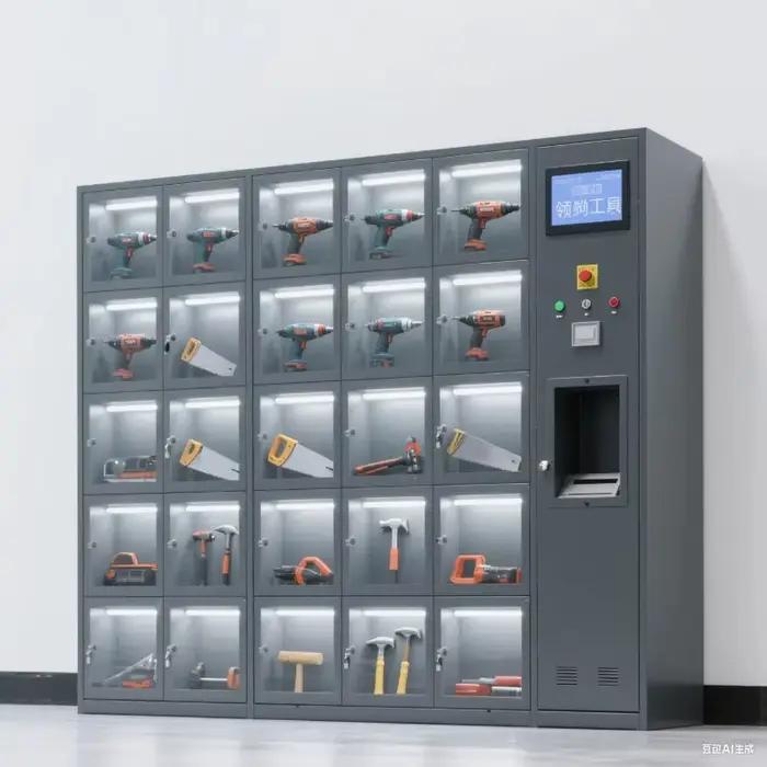 Casier de stockage d'outils automatisé haute capacité, distributeur automatique en libre-service pour la construction et la fabrication