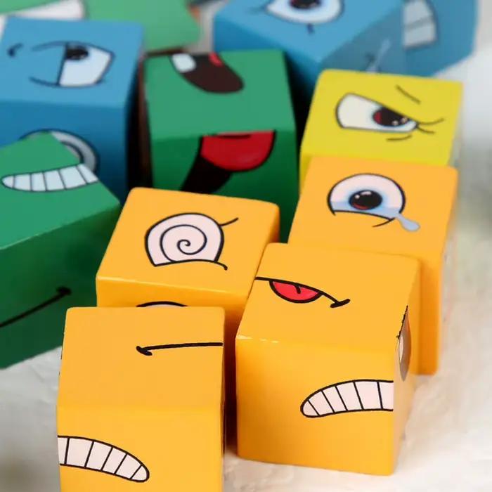Blocs de construction à changement de visage Cube