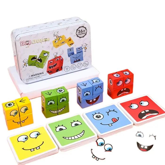 Blocs de construction à changement de visage Cube