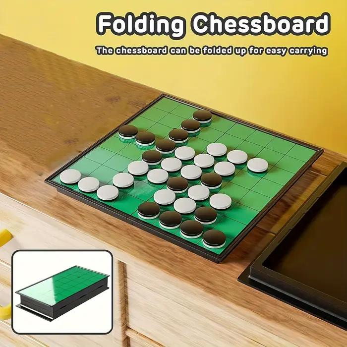 AIUAZA Original Othello - Jeu de stratégie intemporel - Tableau pliant magnétique engageant et sécurisé - Parfait pour le plaisir en intérieur