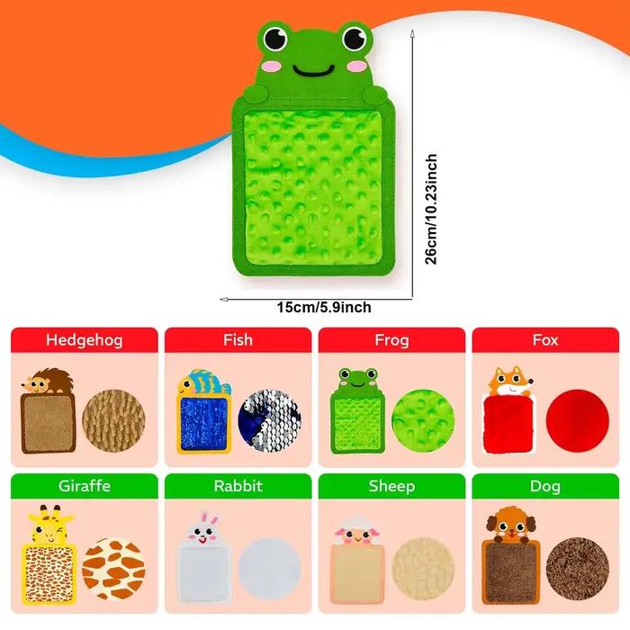 Tapis sensoriel sur le thème des animaux Montessori