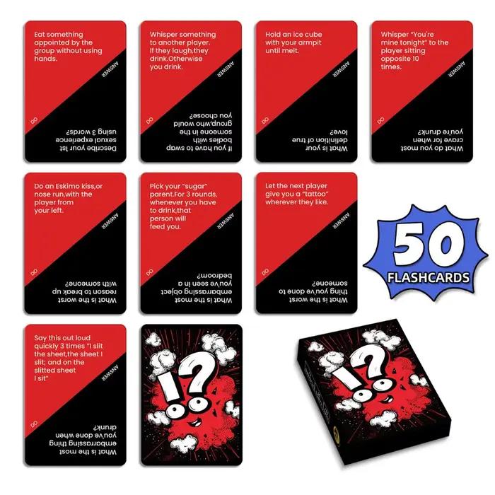 Cartes de vérité ou mal pour soirées animées construction d'équipe événements familiaux et amical occasions spéciales grises 50 pièces jeu de société interactivité amusante partage de secrets et anecdotes historiques