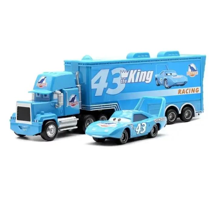 Ensemble de voitures et de camions Disney Pixar, Lightning Mcqueen, oncle Mike, modèle de voiture de course, cadeau de nouvel an et de noël pour garçons, nouvelle collection 2025