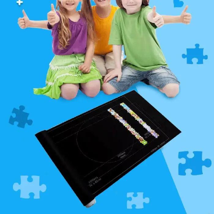 Q0KB Puzzw Puzzle Puzz en feutre Roll pour une couverture jeu pour jusqu'à 1500 pièces Puzzles Trave