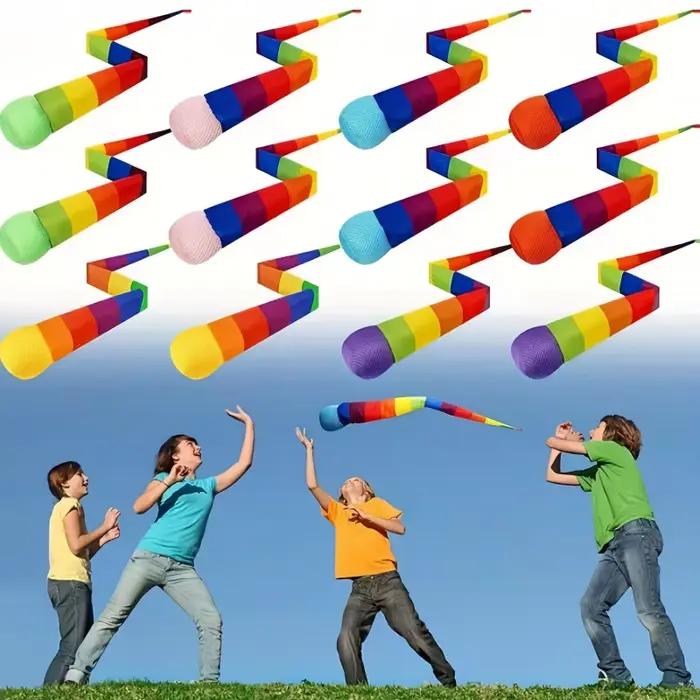 Jouet d'extérieur arc-en-ciel pour lancer et attraper la balle