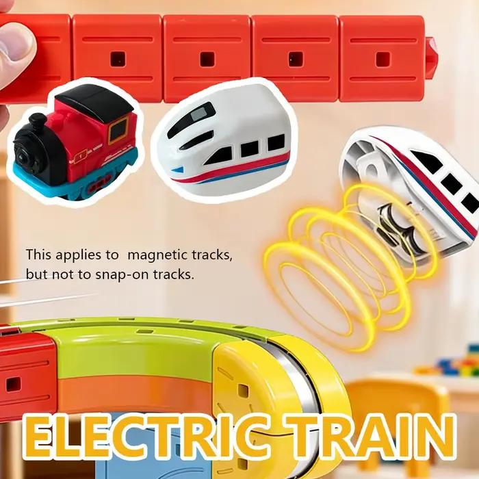 Cube orbital magique pour enfants, Train éducatif à grande vitesse, blocs de construction, piste magique, décor pour garçons et filles, cadeau d'anniversaire