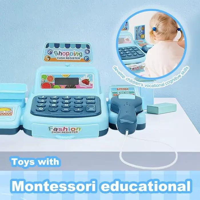 Simulation Shopping maison de trésorerie jouets jeu électronique éclairage et effets sonores supermarché caissier