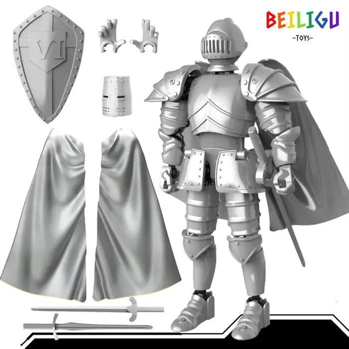 Chevalier médiéval multi-articulations mobiles bricolage figurines arme guerrier Robot épée bouclier assemblage jouet cadeau de vacances pour enfants