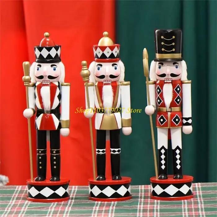 C4DF décoration noël, casse-noisette en bois peint à main