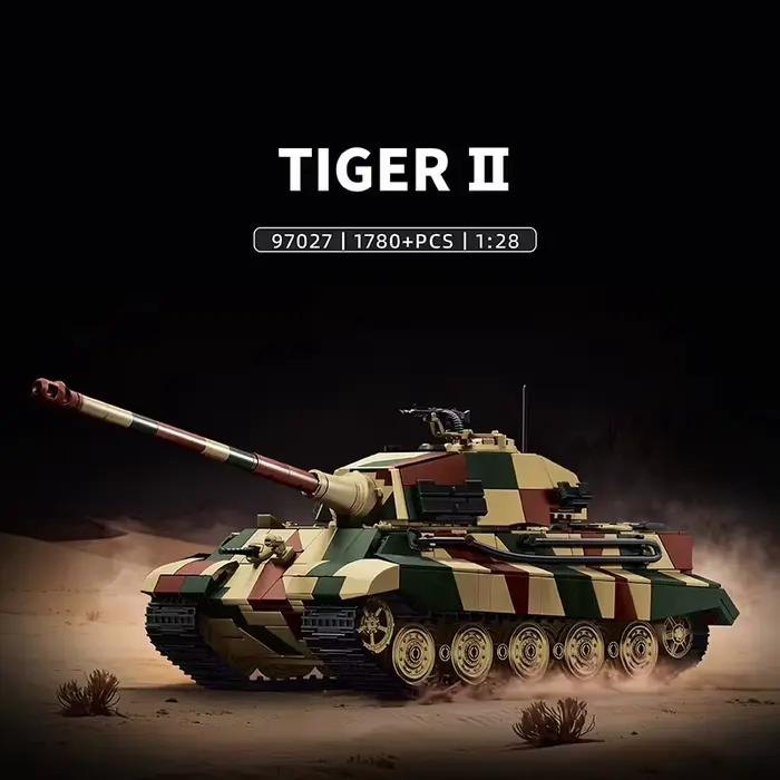 Ensemble de blocs de construction créatifs Tiger King Tank