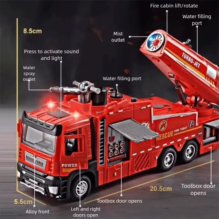 Modèle de camion de pompier à l'échelle 1:32