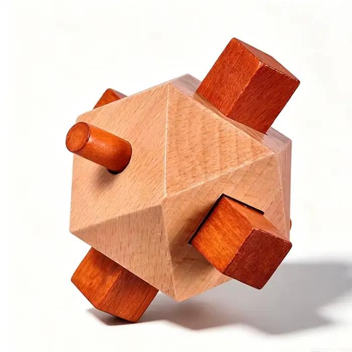 Casse-têtes en bois impossibles pour adultes et enfants – Défi logique et test d'intelligence difficiles – Jouets éducatifs de débrouillage