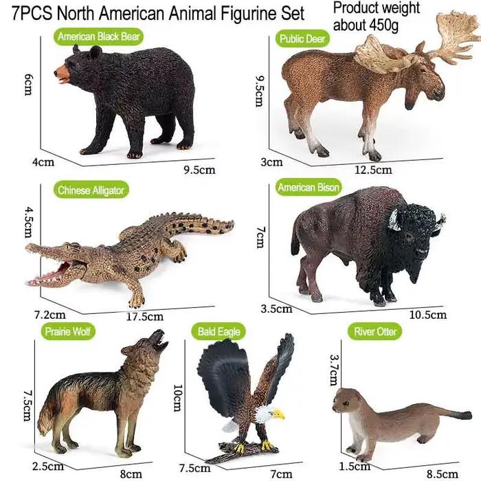 Figurines réalistes d'animaux sauvages : Élan