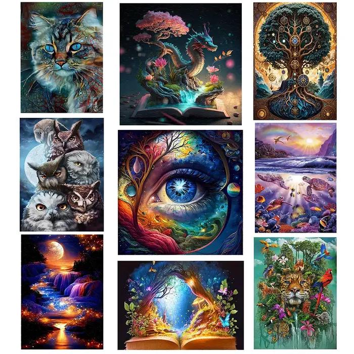 Puzzles en bois pour adultes - Série d'art fantastique (animaux magiques